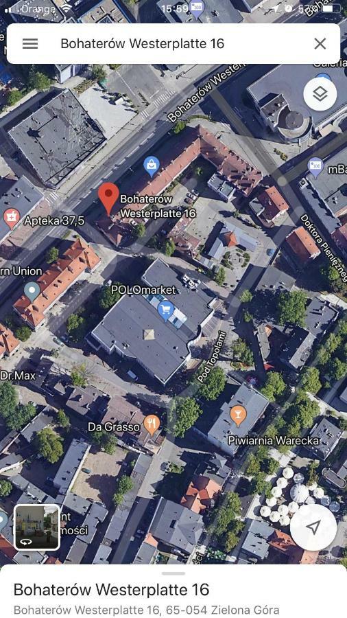 Apartament Centrum Zielona Góra Exteriör bild